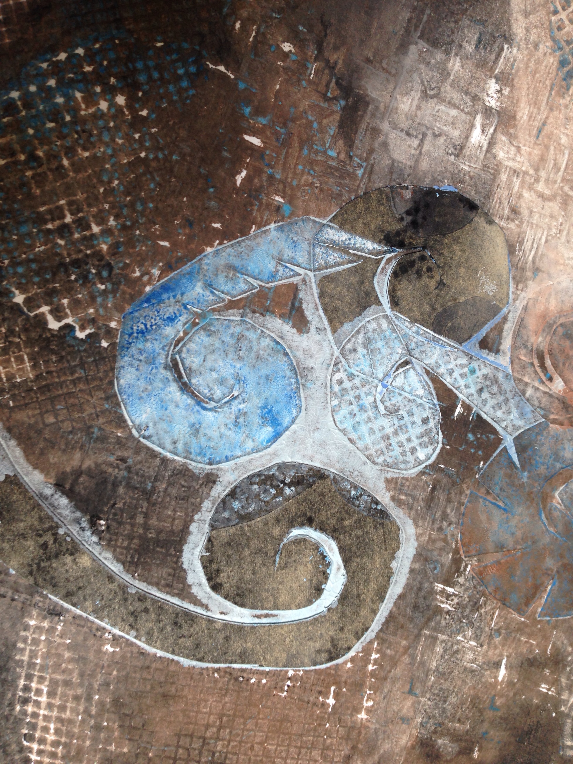 Collagraph print by Maureen Shaughnessy