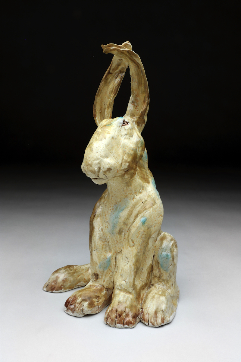 Rabbit sculpture by Trudy Skari